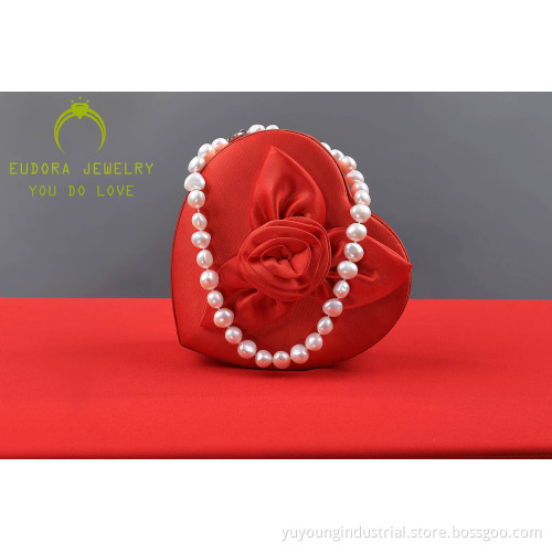 Fashion Female Beautiful Freshwater Pearl Necklace Jewelry (XL1301)